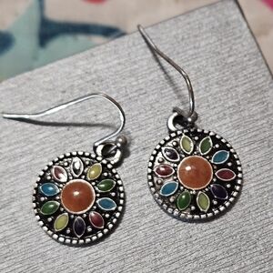 Trendy Boutique Multicolor Mandala Earrings